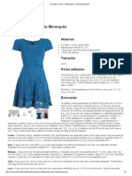 Receitas Círculo - Vestido Azul - Revista Manequim
