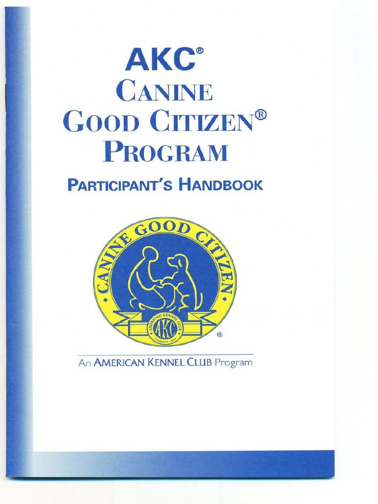 AKC Canine Good Citizen - Participant's Handbook | Obedience Training ...