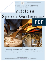Driftless Folk School Spoon Gathering 11/2/13