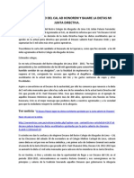 Seré Un Decano Del Cal Ad Honorem y Bajare La Dietas Mi Junta Directiva