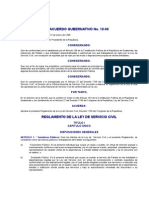 Acuerdo Gubernativo No 18-98 To de La Ley de Servicio Civil