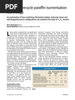 Advanced Recycle Paraffin Isomersation Technology