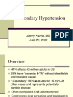 Secondary Hypertension