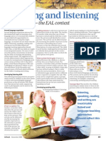 Speaking and Listening: - The EAL Context