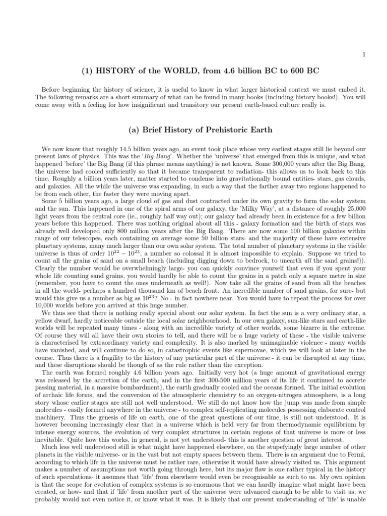 History of World | PDF | Milky Way | Bronze Age