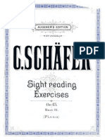 Sight Reading Exercises Op. 45 Part III SCHÄFER