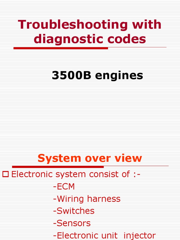 Troubleshooting With Diagnostic Codes 3500B Engines | PDF