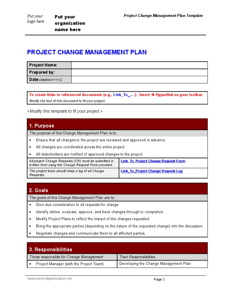 how to write a change management case study