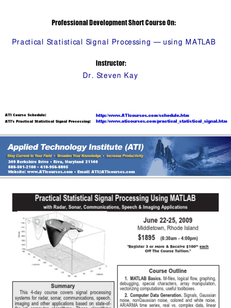 Practical Signal Processing Using Matlab PDF Estimation Theory Signal (Electrical Engineering)