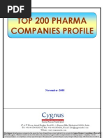 TOC of Top 200 Pharma Companies Profile-Nov 08