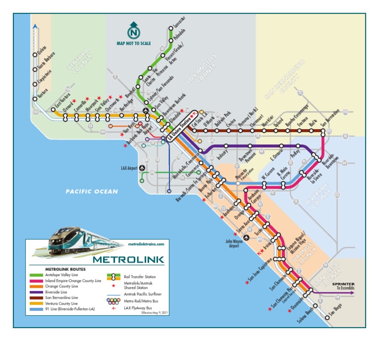 Metrolink Routes and Stations Overview | PDF