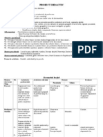 Proiect Didactic - Culturi Tehnice Clasa Ix