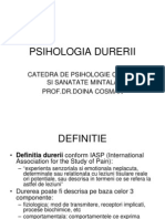  Psihologia Durerii Psihooncologie 