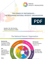 The Power of Partnerships - The Bulgarian National Patients' Organization