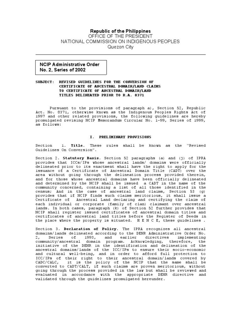 Administrative Order No. 2, S. 2002 | PDF | Verification And Validation ...