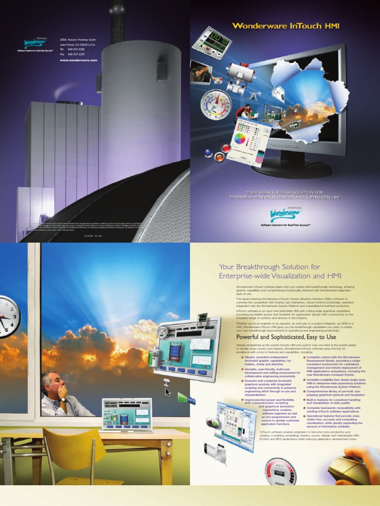 Wonderware InTouch10 1 Datasheet Spread | PDF | Remote Desktop Services ...