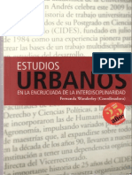 Estudios Urbanos en La Encrucijada de La Interdisciplinariedad