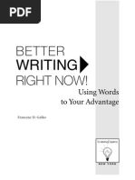 Download Better Writing Right Now by Shabab Hyder SN17457822 doc pdf