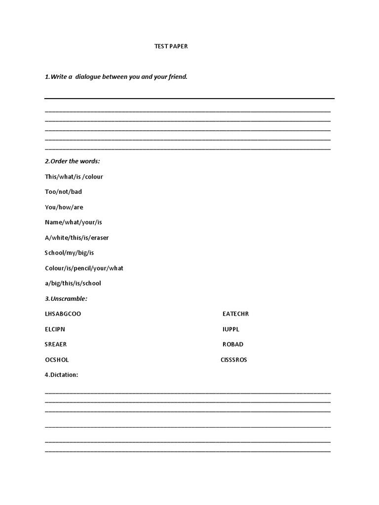1.write A Dialogue Between You and Your Friend | PDF | Conservation And ...
