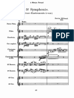 Milhaud - Symphonie de Chambre No. 5, Op. 75 (Score)