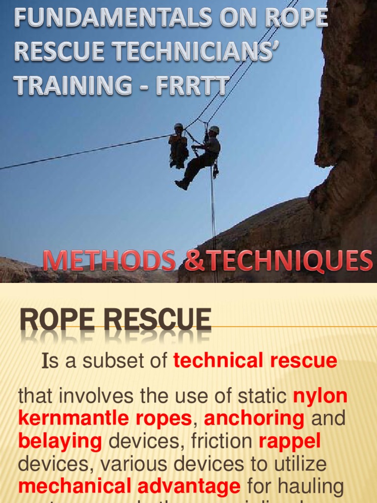 Rope Rescue Techniques Guide | PDF | Emergency Services | Public Services