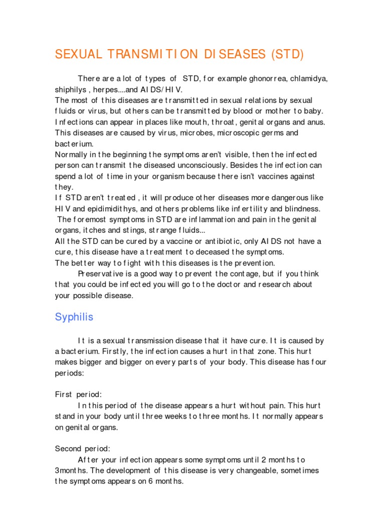 Understanding Gonorrhea and STDs | PDF | Sexually Transmitted Infection ...
