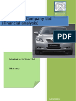 indus motor company ltd (financial analysis)