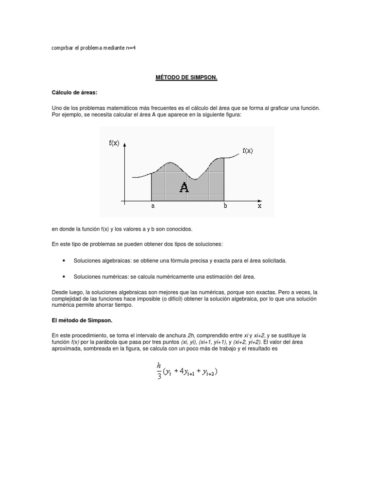 Método de Simpson | PDF