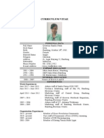 Curriculum Vitae: Personal Data