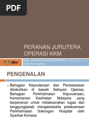 Peranan Jurutera Operasi IPK  PDF
