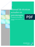 Técnicas actuales en psicoterapia