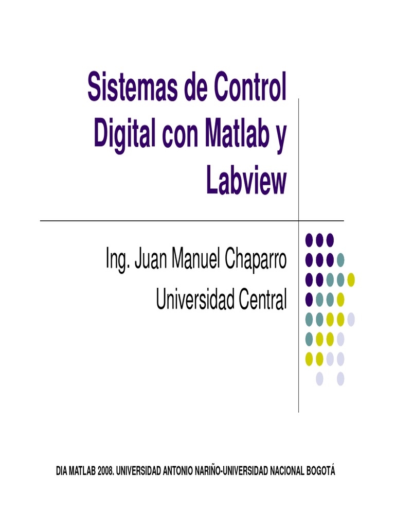 Sistemas de Control Digital Con Matlab y Labview | PDF | Matlab ...