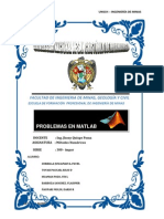 Problemas en Matlab