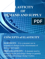 Elasticity OF Demand and Supply