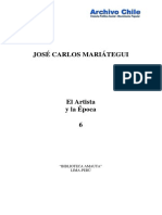 Mariátegui, José Carlos - El artísta y la época