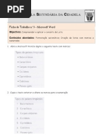Ficha de Trabalho ITICword_n-3