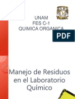 Disposición de Residuos en el Laboratorio de Quimica Organica