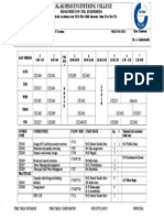 Timetable For Final Yr. - 2013 - 2014 (Odd Sem)