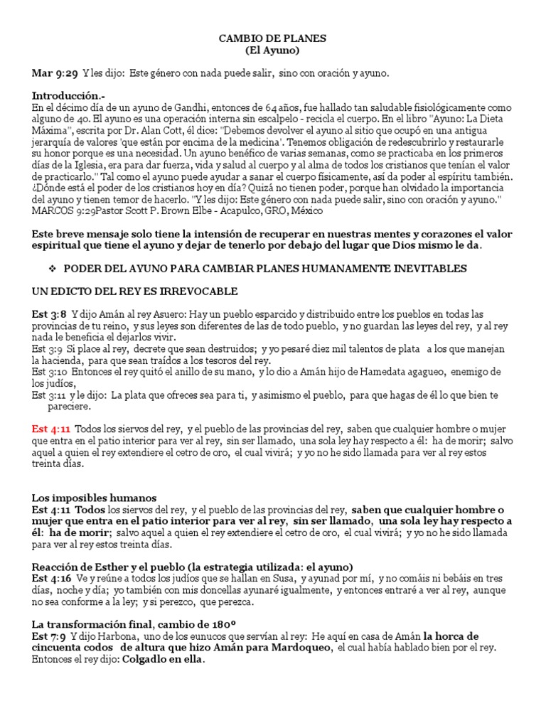 Cambio de Planes PDF Jonás Rápido