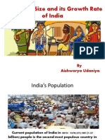 Population Size and Its Growth Rate of India: by Aishwarya Udaniya