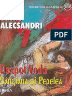 Alecsandri Vasile - Despot Voda (Tabel Crono)