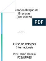 A Empresa Transnacional Na Teoria Econômica e Na Economia Contemporânea