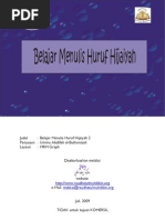 Download Belajar Menulis Huruf Hijaiyah 2 by Maktabah Raudhah al-Muhibbin SN17468010 doc pdf