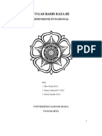 Tugas Basis Data 3 - Dependensi Fungsional