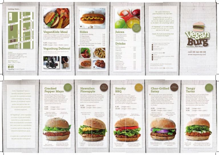 vegan burger menu.pdf Hamburgers Eating Behaviors Of Humans