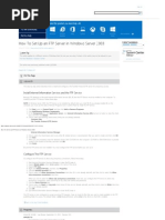 How To Set Up An FTP Server in Windows Server 2003