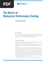 The Basics of Webserver Performance Testing: by Dirk Paessler