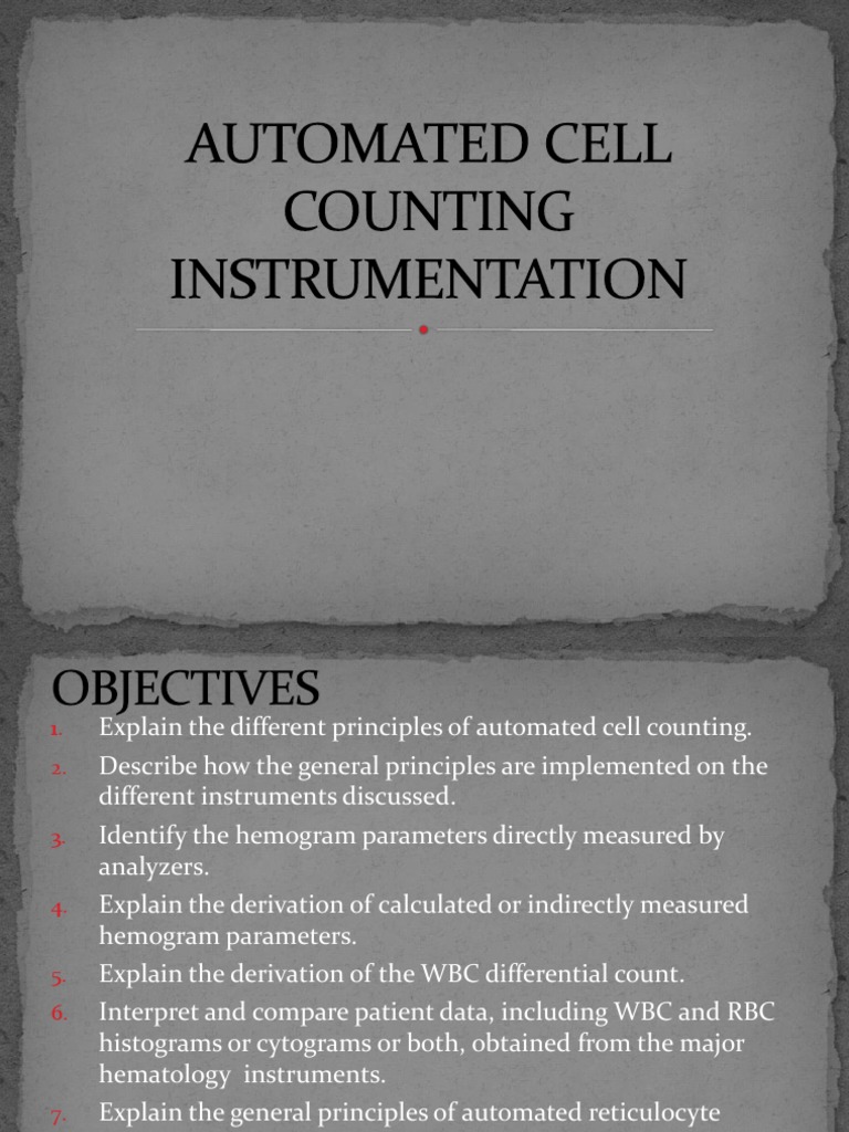Principles of Automated Cell Counting | PDF | Electromagnetism | Nature