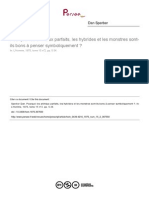 Sperber - Pourquoi Les Animaux Parfaits, Les Hybrides Et Les Monstres Sontils Bons À Penser Symboliquement ? PDF