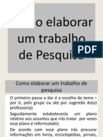 Como Realizar Um Trabalho de Pesquisa PP